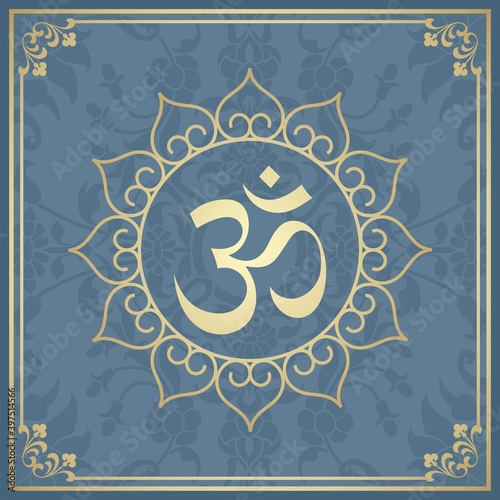 aum syllable , paisley design ,Hinduism , India	