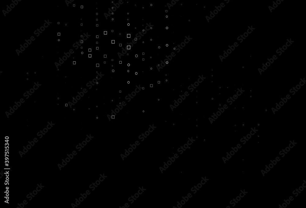 Light Black vector layout with rectangles, squares.
