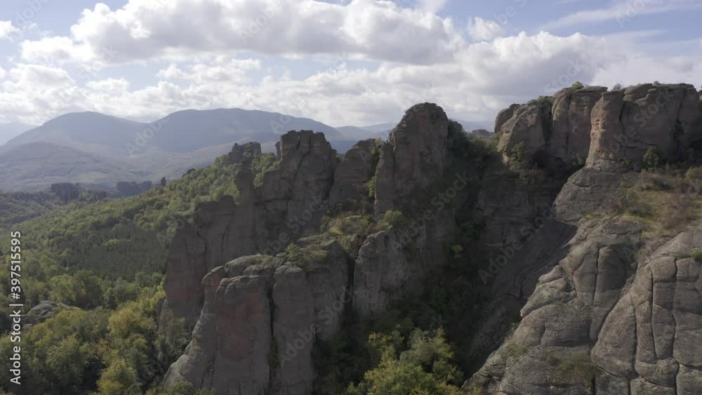 Aerial, Belogradchik Fortress And Rocks, Bulgaria Aerial, Belogradchik Fortress And Rocks, Bulgaria