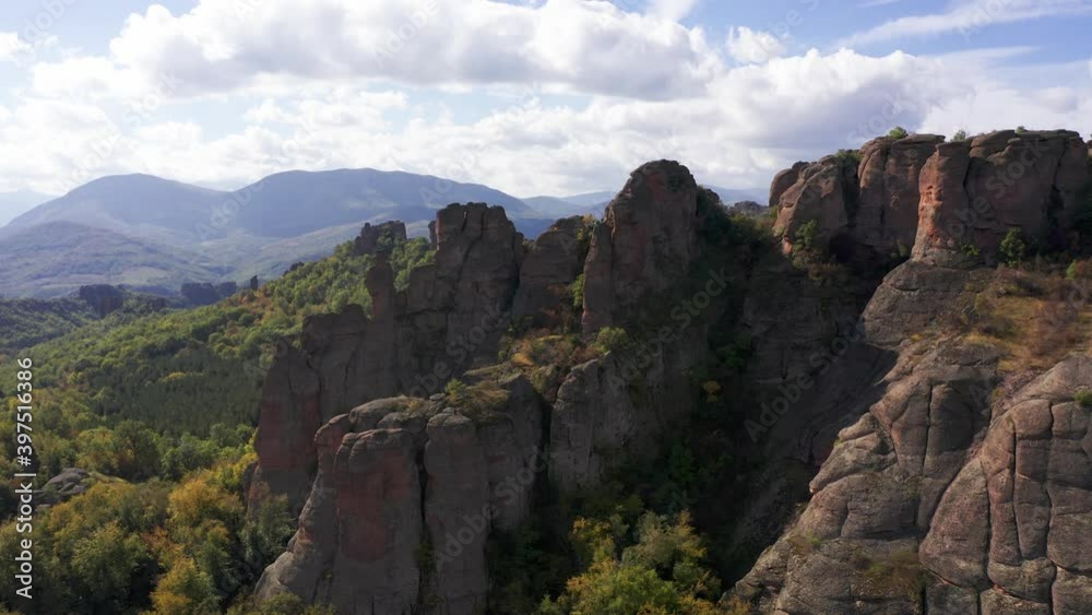Aerial, Belogradchik Fortress And Rocks, Bulgaria Aerial, Belogradchik Fortress And Rocks, Bulgaria