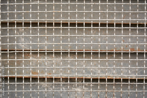 Iron rustic grid metal background