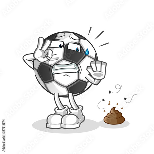 ball with stinky waste illustration. character vector
