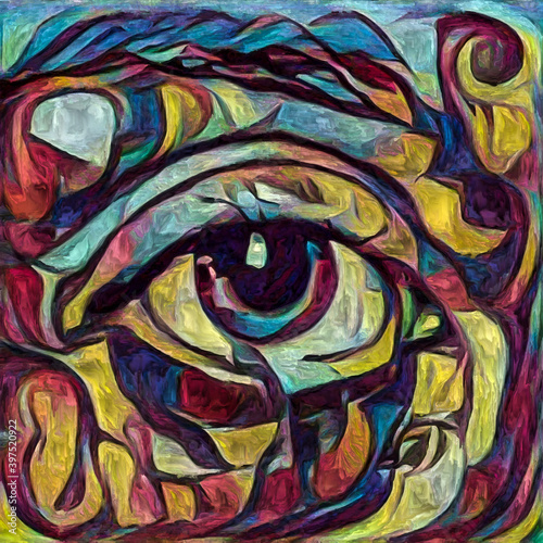 Human Eye painting.
