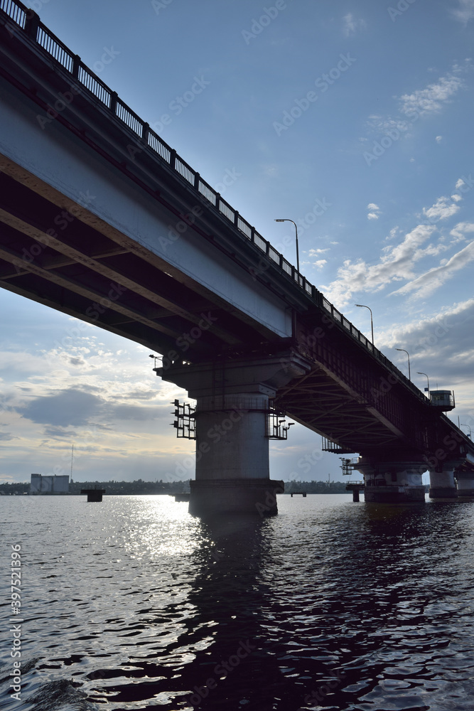 transport bridge over the river
