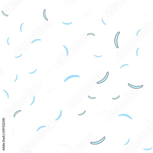 Light BLUE vector seamless background with bent lines.