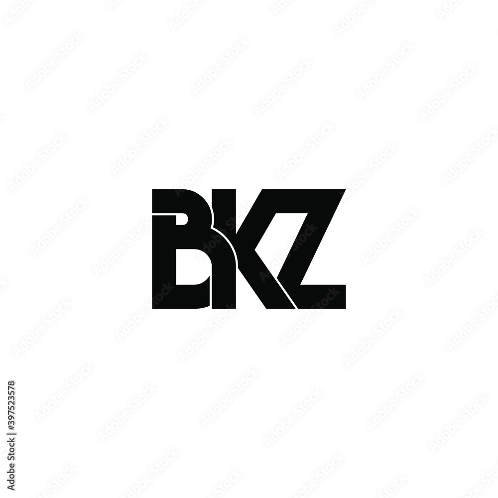 bkz letter original monogram logo design bkz letter original monogram logo design