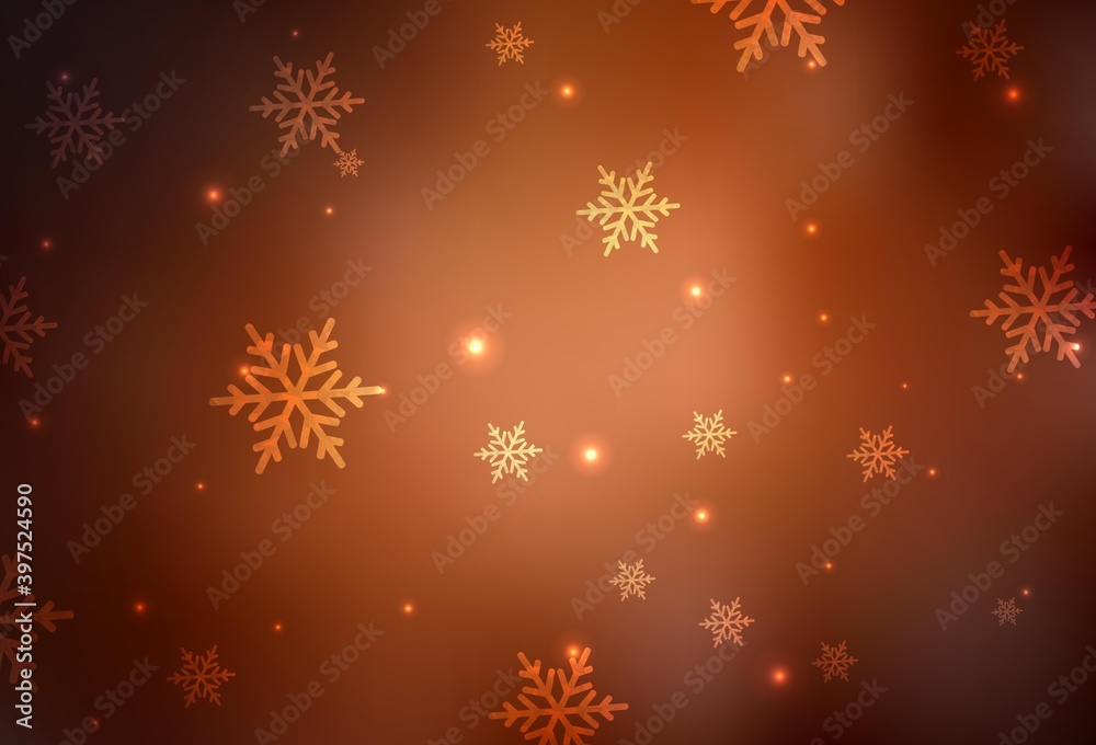 Dark Orange vector template in carnival style. Dark Orange vector template in carnival style.