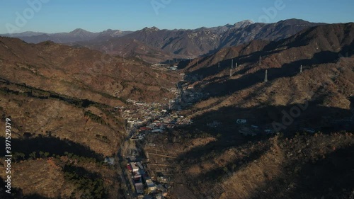 Aerial photography of villages in the suburbs of Beijing