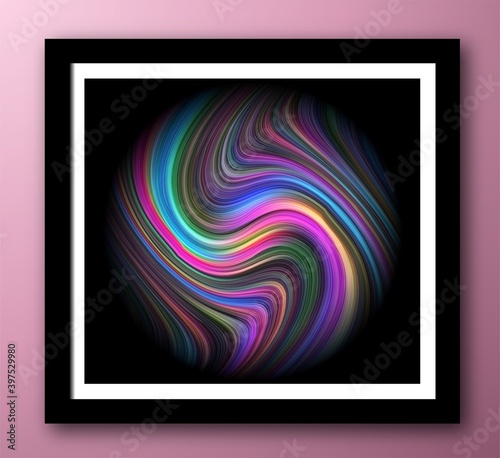 fantasy planet with smooth wavy design