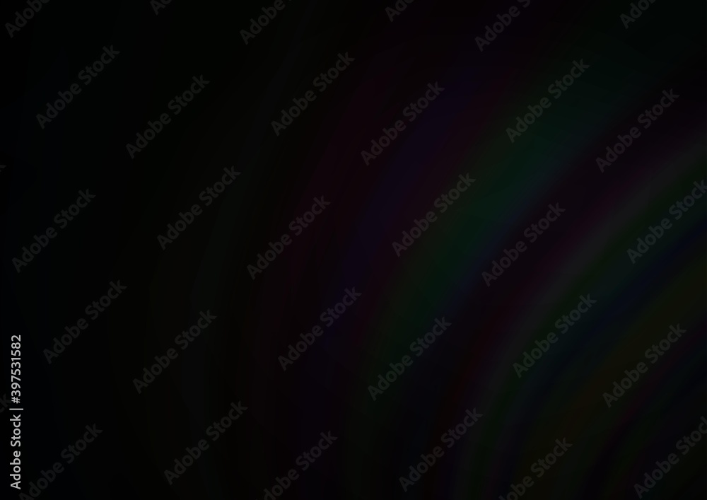 Fototapeta premium Dark Silver, Gray vector pattern with lava shapes.