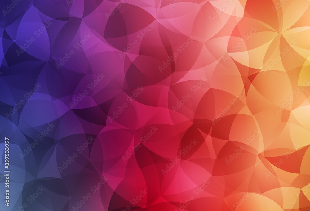 Light Pink, Yellow vector polygonal pattern. Light Pink, Yellow vector polygonal pattern.