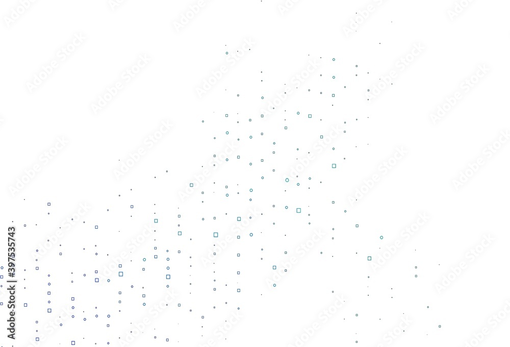 Obraz premium Light BLUE vector template with square style.