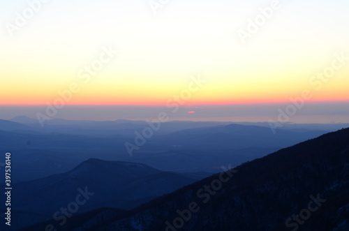 sunset over the mountains © lex_geodez