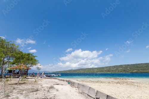 Wooden pier on Menjangan Island