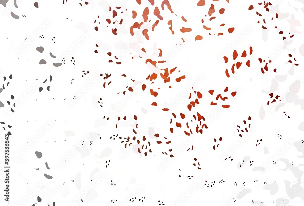 Obraz premium Light Red, Yellow vector backdrop with abstract shapes.