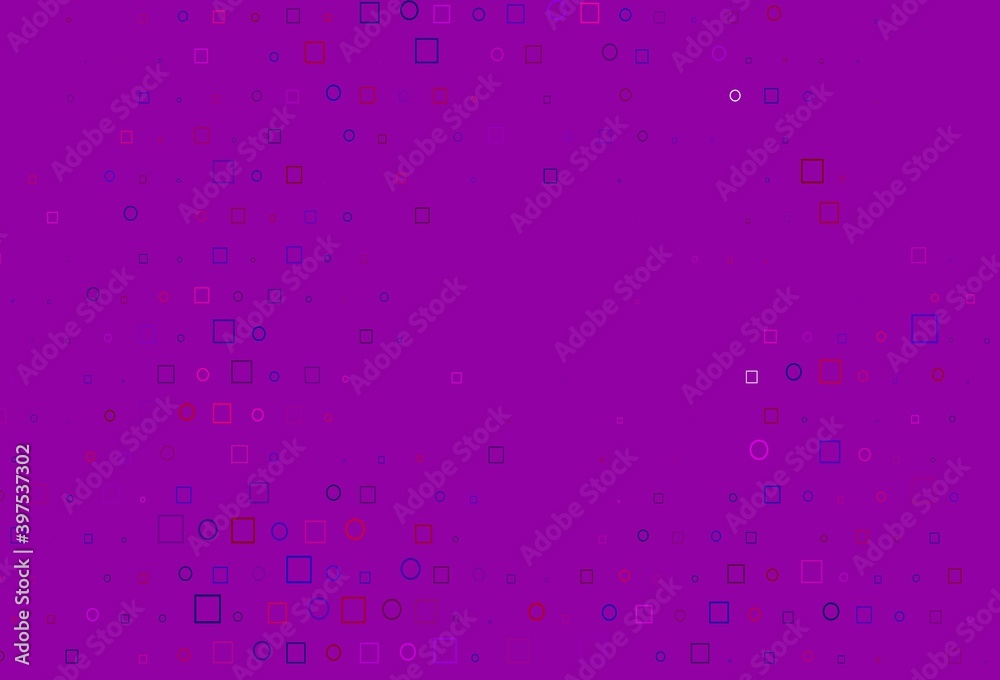 Light Black vector cover with circles, cubes.