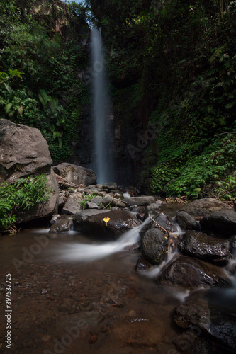 Tirto Kemanten Waterfall is one of the tourist objects in Wonorejo village, Kalibaru, Banyuwangi district. photo