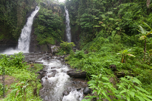 Tirto Kemanten Waterfall is one of the tourist objects in Wonorejo village, Kalibaru, Banyuwangi district.