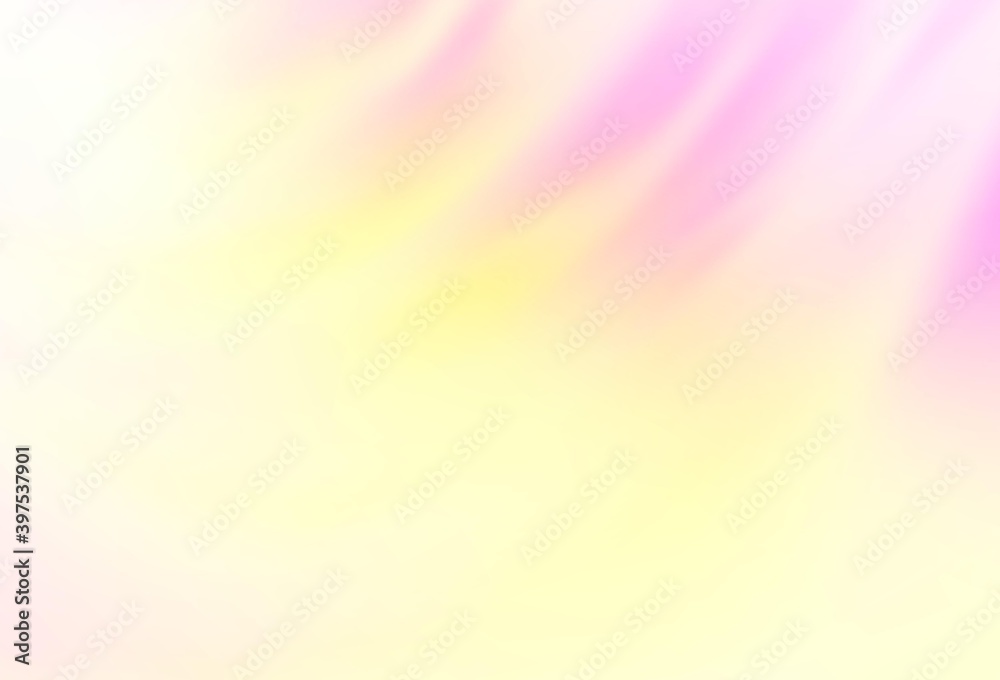 Obraz premium Light Pink, Yellow vector blurred template.
