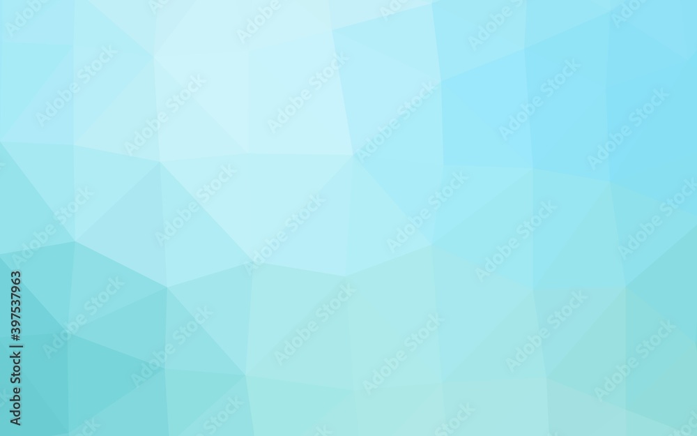 Obraz premium Light BLUE vector low poly texture.