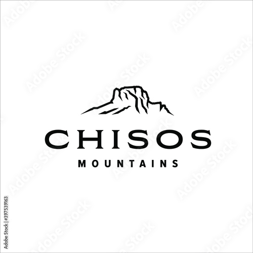 Chisos mountains at big bend national park photo