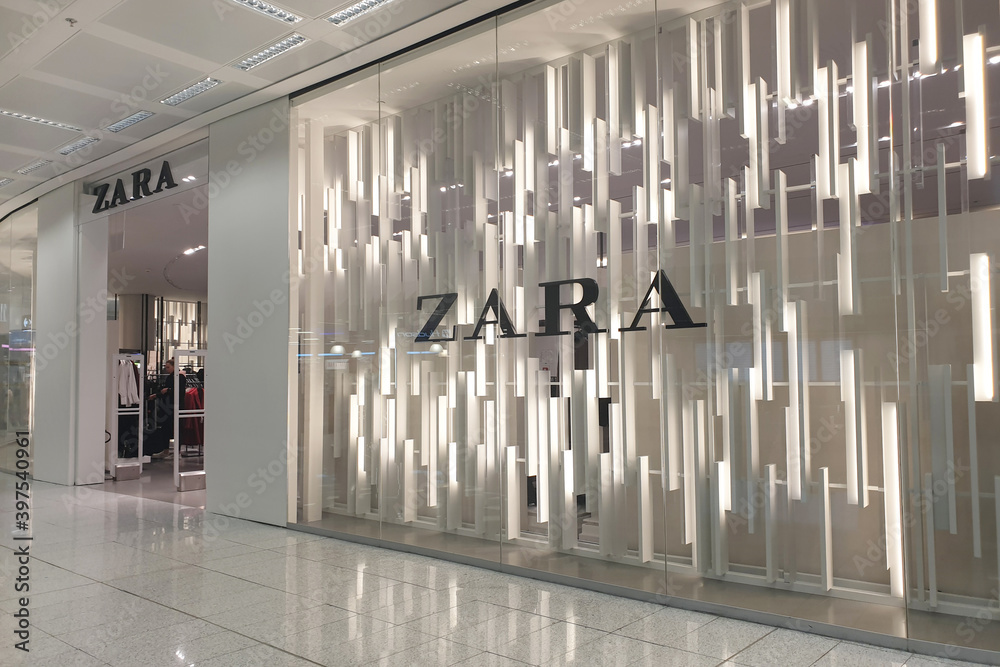 ZARA fashion store in Milan Malpensa Airport. Zara is a Galician fast  fashion clothing and accessories retailer based in Spain. Milan, Italy -  OctT 30, 2019 Stock Photo | Adobe Stock