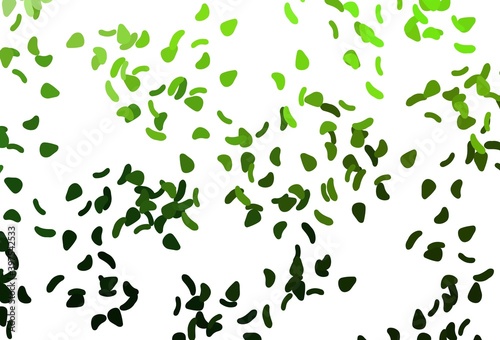 Light Green vector background with abstract forms.