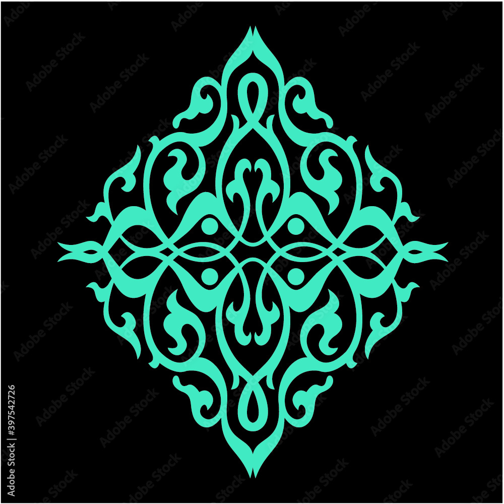 abstract floral ornament abstract floral ornament