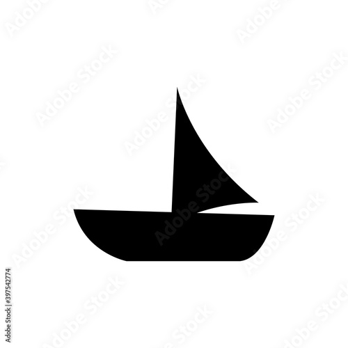 Sailing boat icon