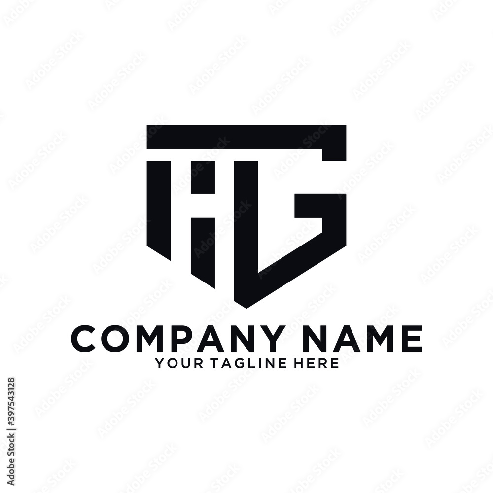 letter atg logo vector template