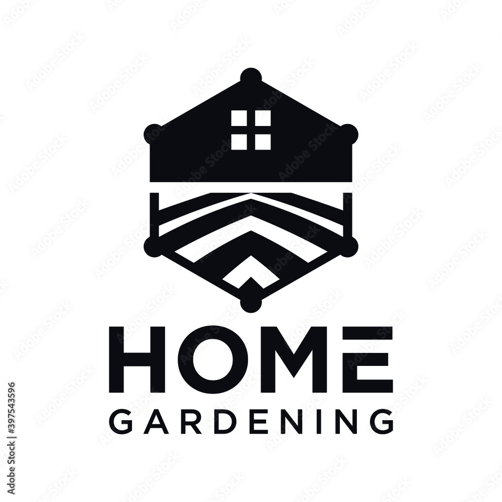 Home garden design logo template.Eps 10 Home garden design logo template.Eps 10