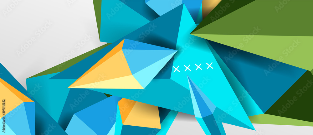 3d low poly abstract shape background vector illustration 3d low poly abstract shape background vector illustration