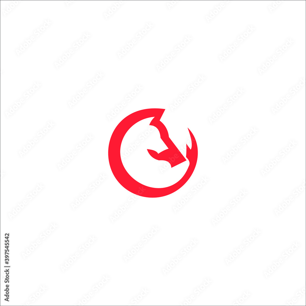 logo dog helathy animal clinik vector icon templet