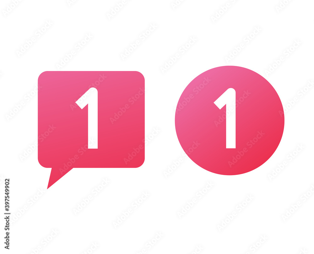 New message notice for inbox or unread ui badge element design vector, idea of reminder incoming social media notification label New message notice for inbox or unread ui badge element design vector, idea of reminder incoming social media notification label