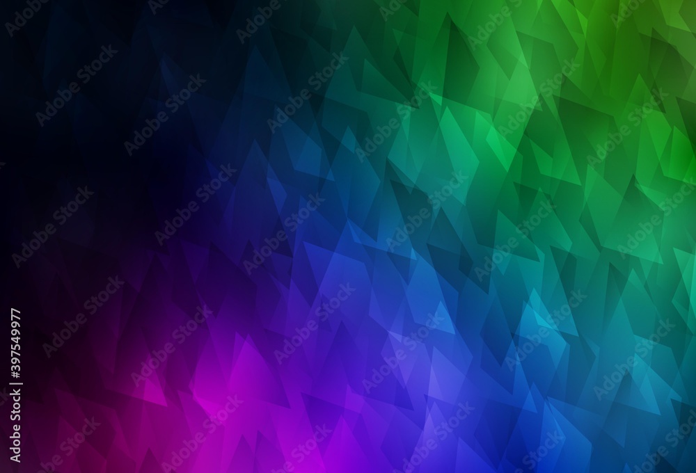 Obraz premium Dark Multicolor vector texture in rectangular style.