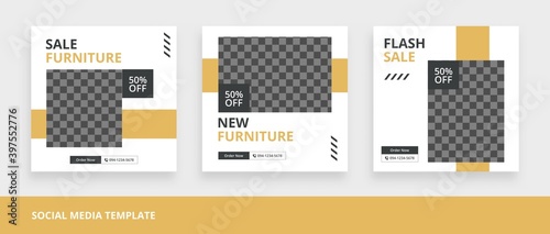 Furniture social media post templates