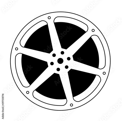 film reel with film strip