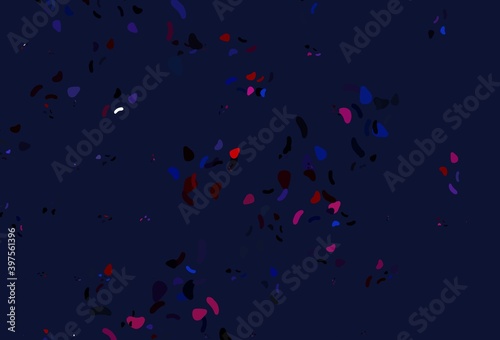 Light Blue, Red vector backdrop with abstract shapes.
