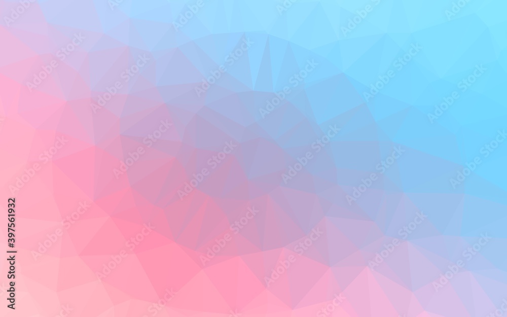 Light Blue, Red vector low poly layout.