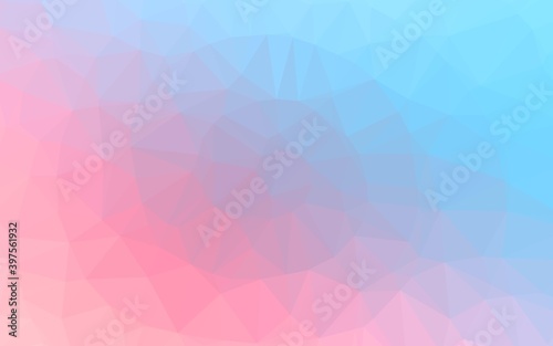 Light Blue, Red vector low poly layout.