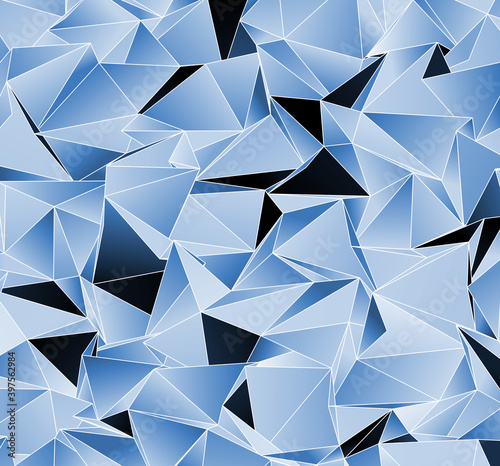 3d Triangles, abstract background. Design wallpaper.