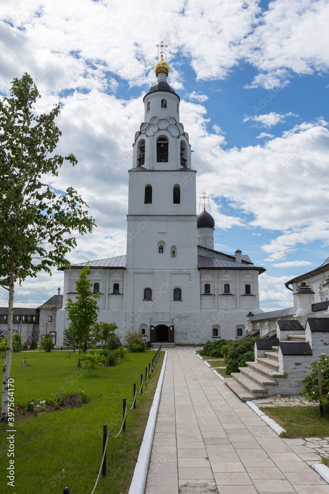 Sviyazhsk Island View of the Nikolskaya Church, photo taken on a sunny summer day