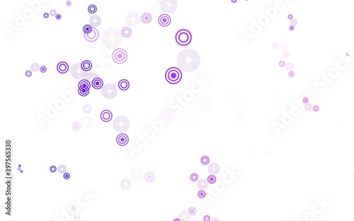 Light Purple, Pink vector texture with disks.