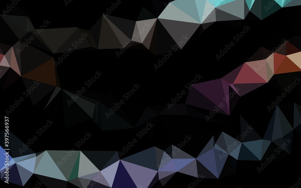 Light Multicolor, Rainbow vector abstract mosaic background.