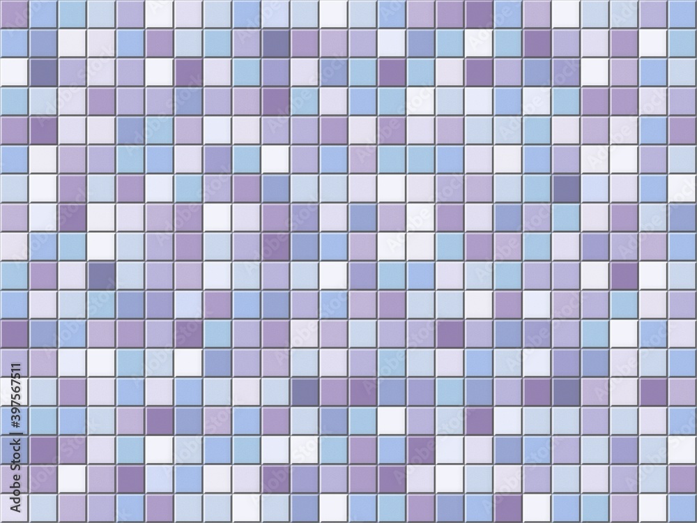 Fototapeta premium カラフルな紫色系のタイル素材