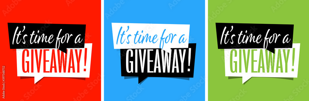 It's time for a giveaway