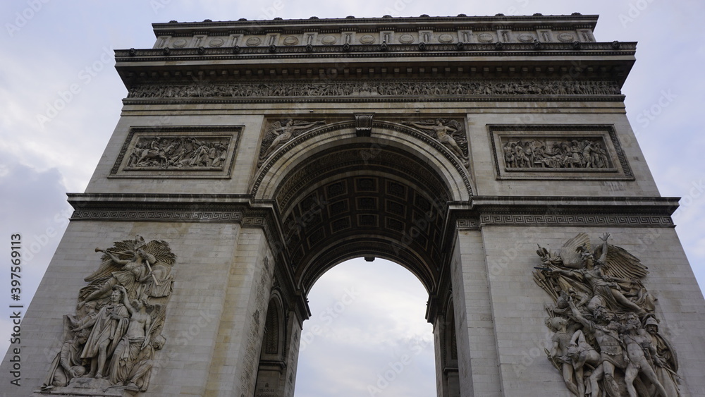 Beautiful landmarks and arts of Paris