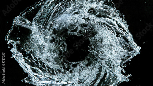 Abstract water splashes in ...