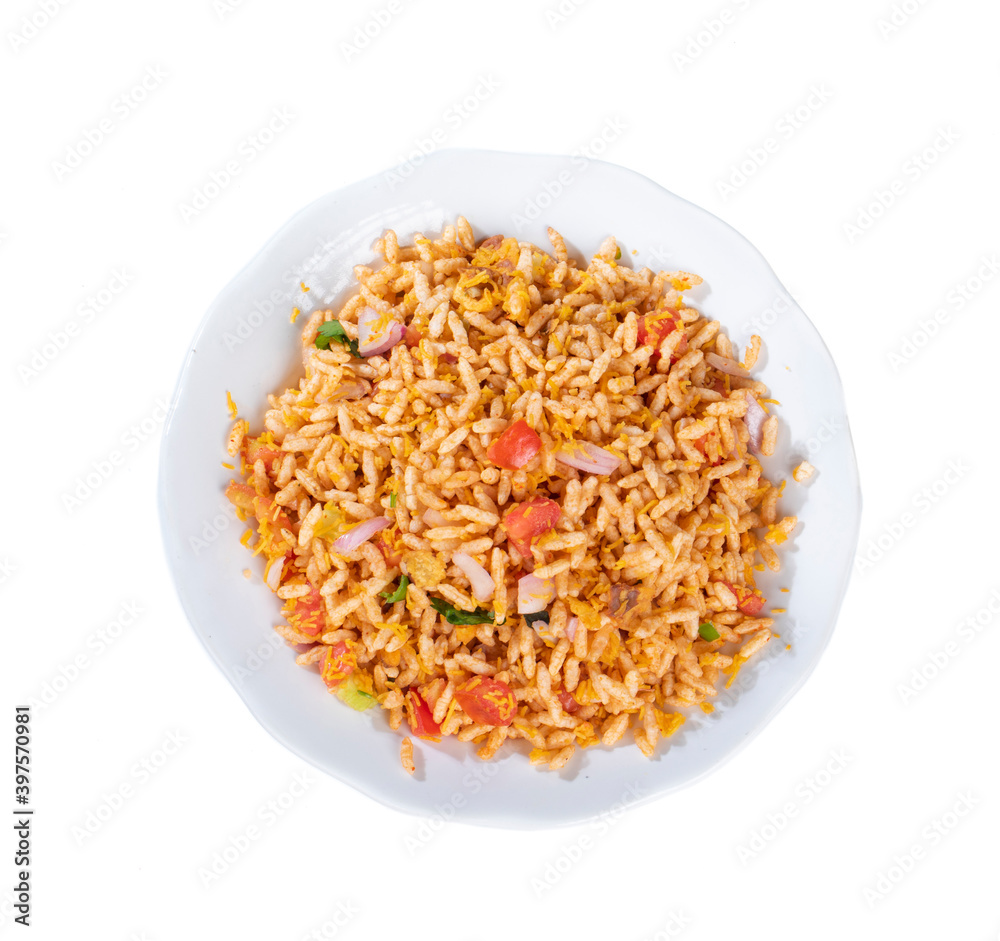 Homemade Bhelpuri is Savory Snack or Chaat. It is Made out of Puffed Rice, Vegetables And Tamarind Sauce it is Also Popular Street Food of India Homemade Bhelpuri is Savory Snack or Chaat. It is Made out of Puffed Rice, Vegetables And Tamarind Sauce it is Also Popular Street Food of India