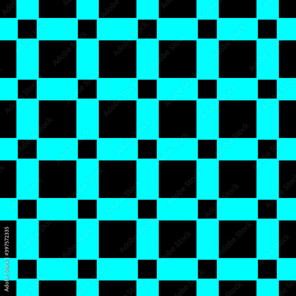 Fototapeta premium pattern square black and blue background